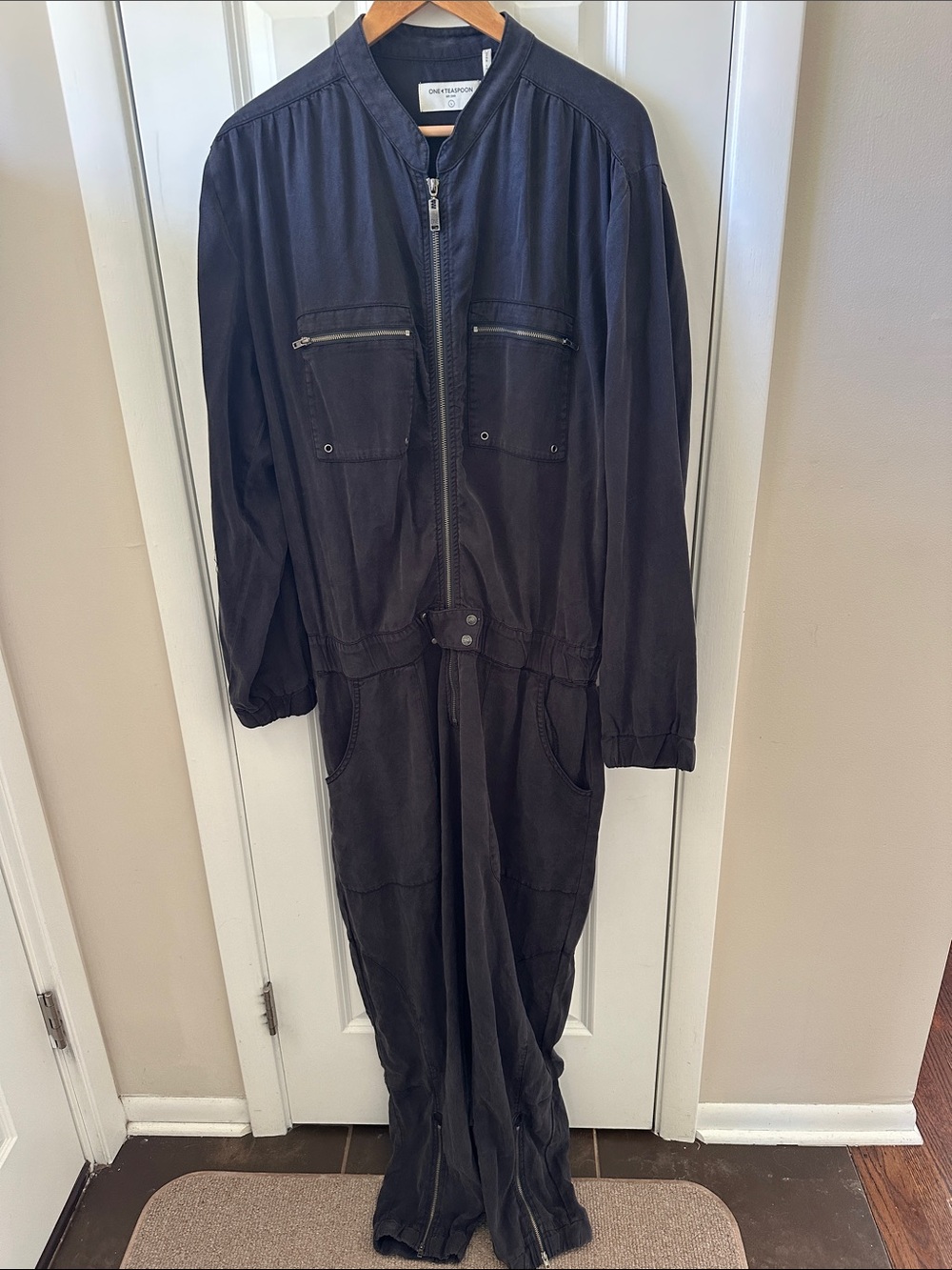 One Teaspoon Black Men's Utility Jumpsuit